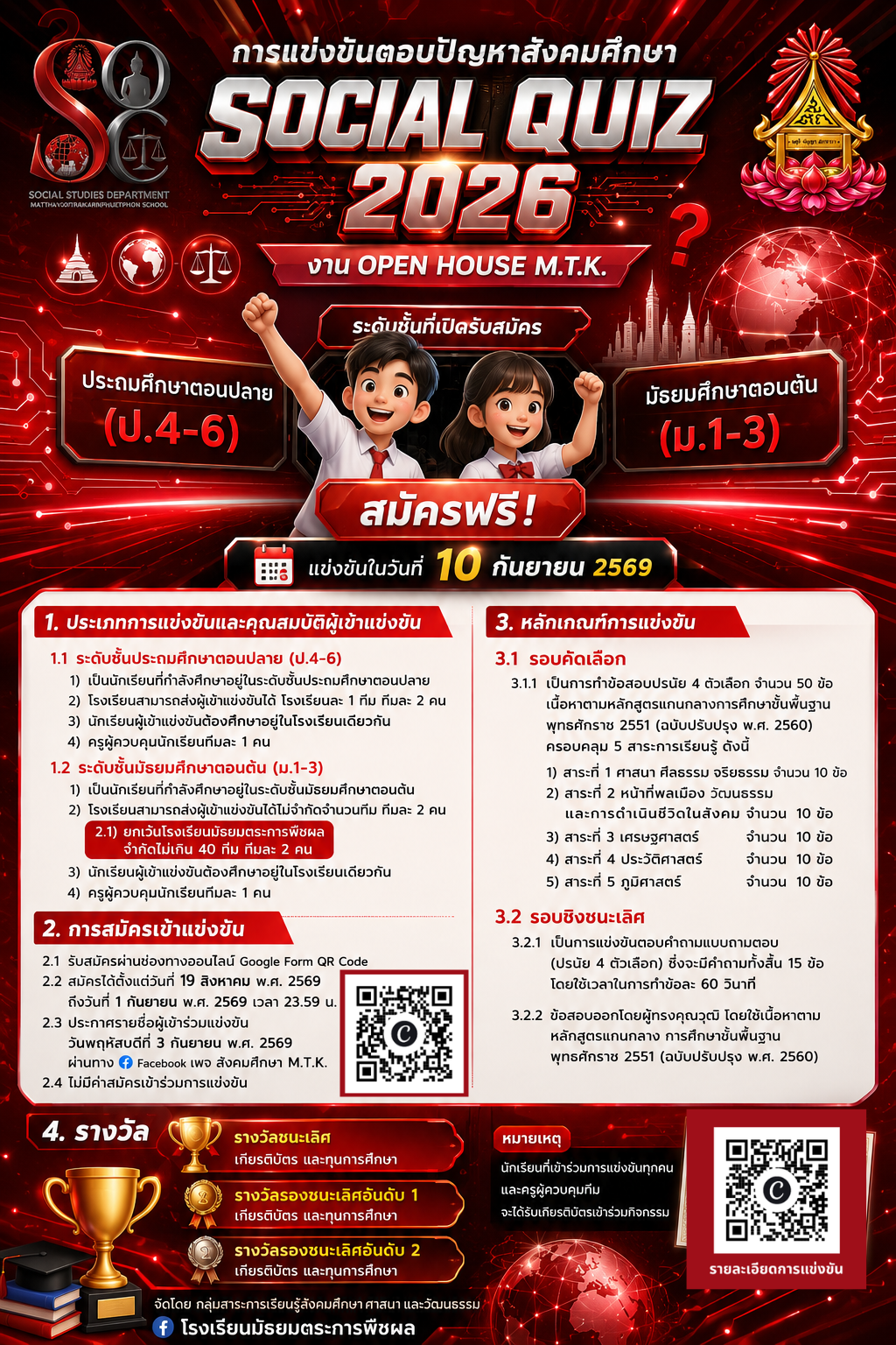 โปสเตอร์แข่งขันสังคมศึกษา